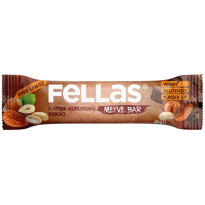 Fellas Karışık Kuruyemişli Meyve Bar (40 gr)