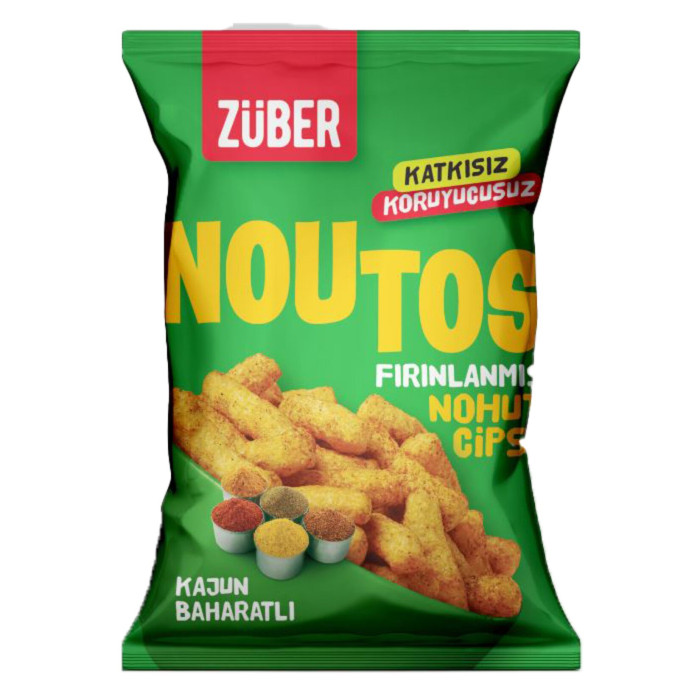 Züber Noutos Baked Chickpea Chips Cajun Spicy (55 gr)