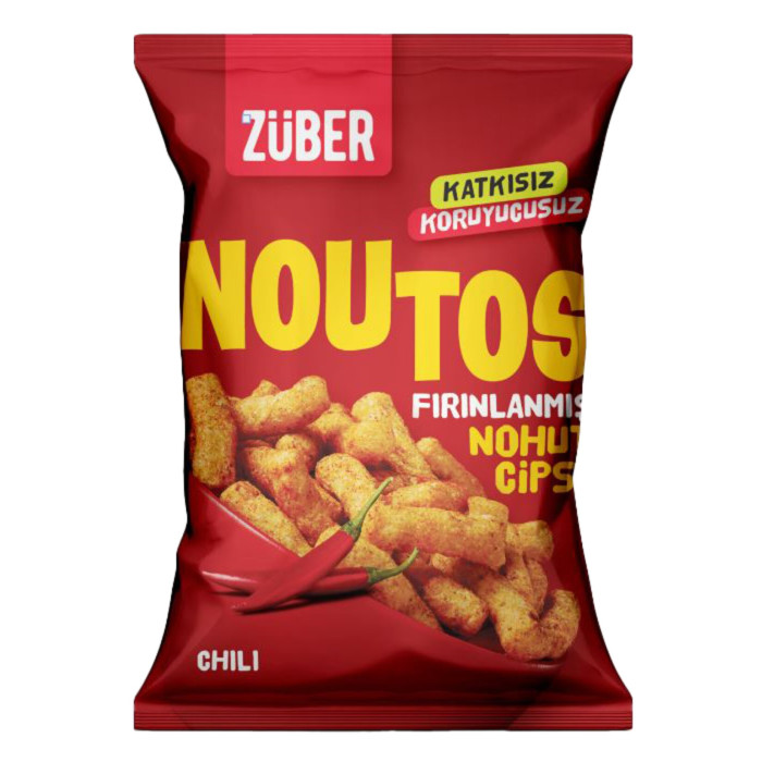 Züber Noutos Fırınlanmış Nohut Cips Kajun Chili (55 gr)