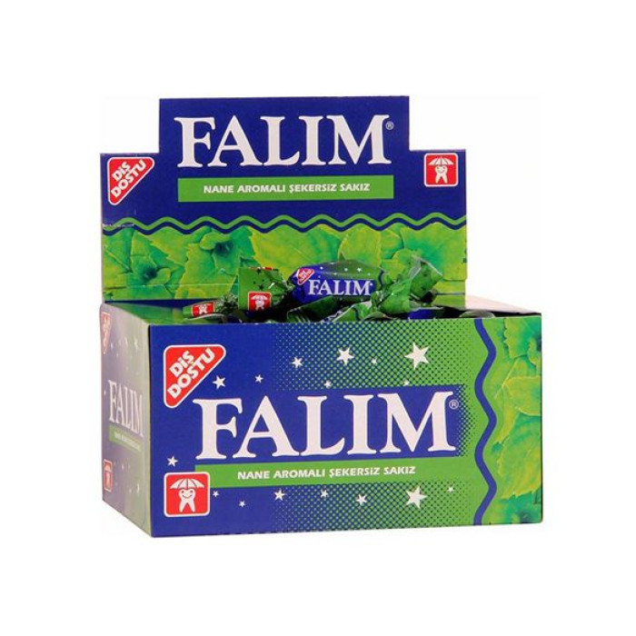 Falim 100 Piece Mint Flavoured Fresh Sugar-Free Chewing Gum, Individually  wrapped 