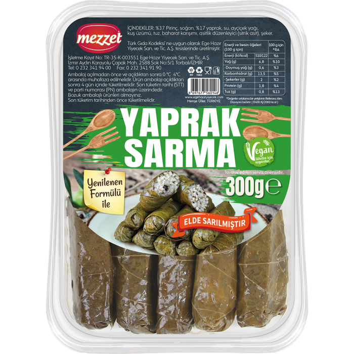 Mezzet Stuffed Grape Leaves (300 gr)