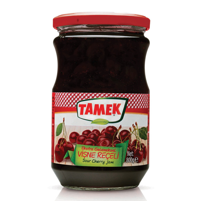 Tamek Sour Cherry Jam Glass (800 gr)