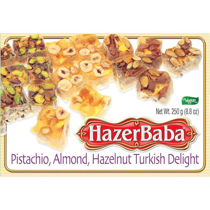 Hazerbaba Fıstıklı Bademli Fındıklı Lokum (250 gr)