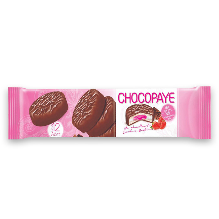 Şimşek Chocopaye Biscuits Strawberry (216 gr)