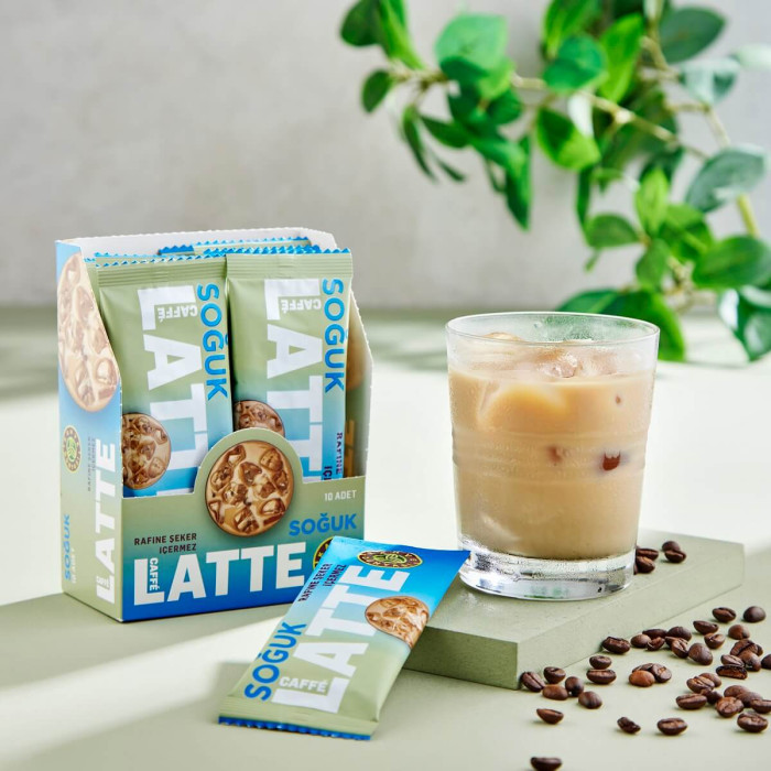 Kahve Dünyası Özel Seri Soğuk Caffe Latte Rafine Şeker İlavesiz (15 gr)