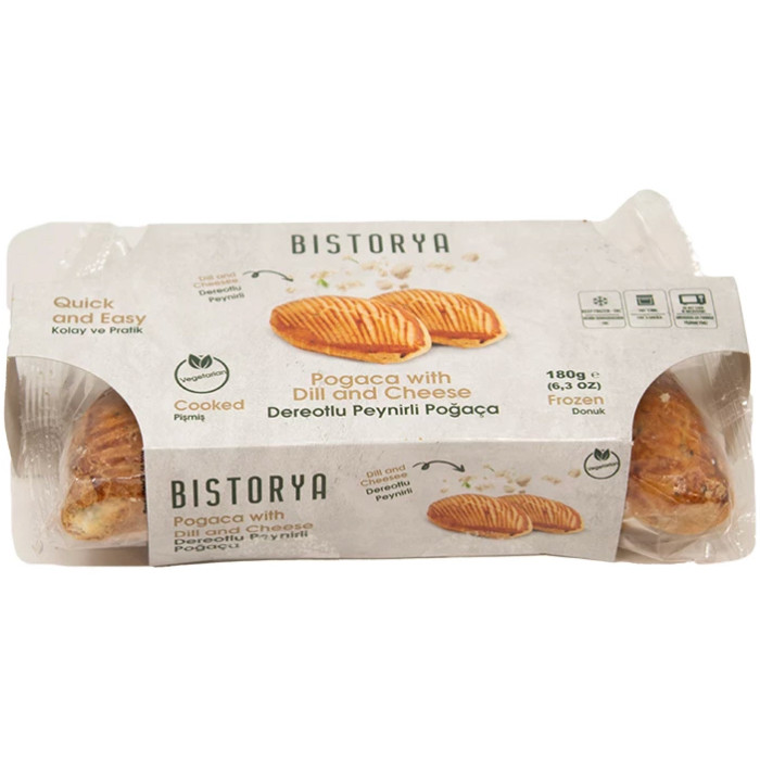 Bistorya Cooked Frozen Pogaca with Dill & Cheese (180 gr)