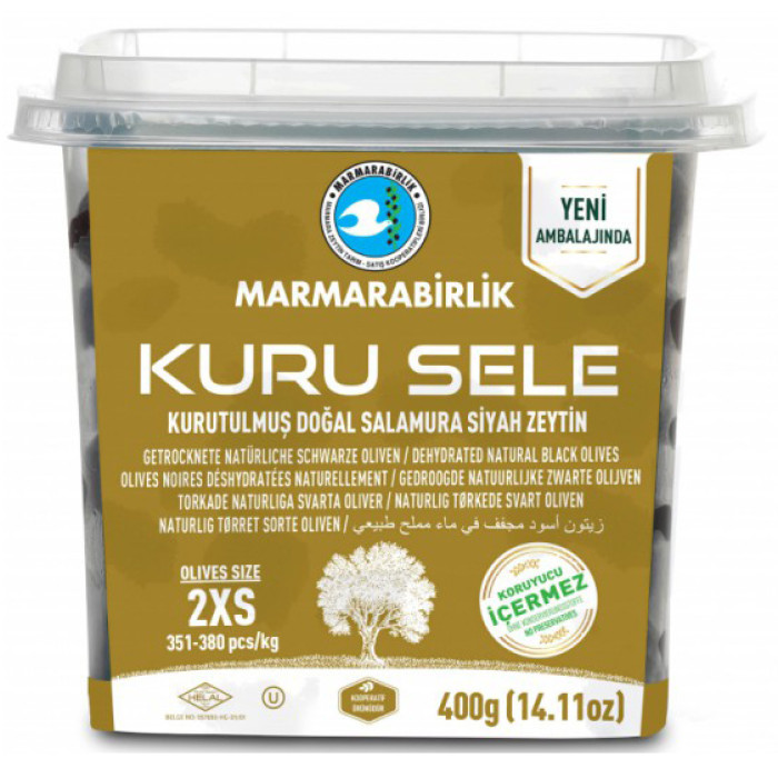 Marmarabirlik Dried Black Olives 2XS (400 gr 14.1oz)