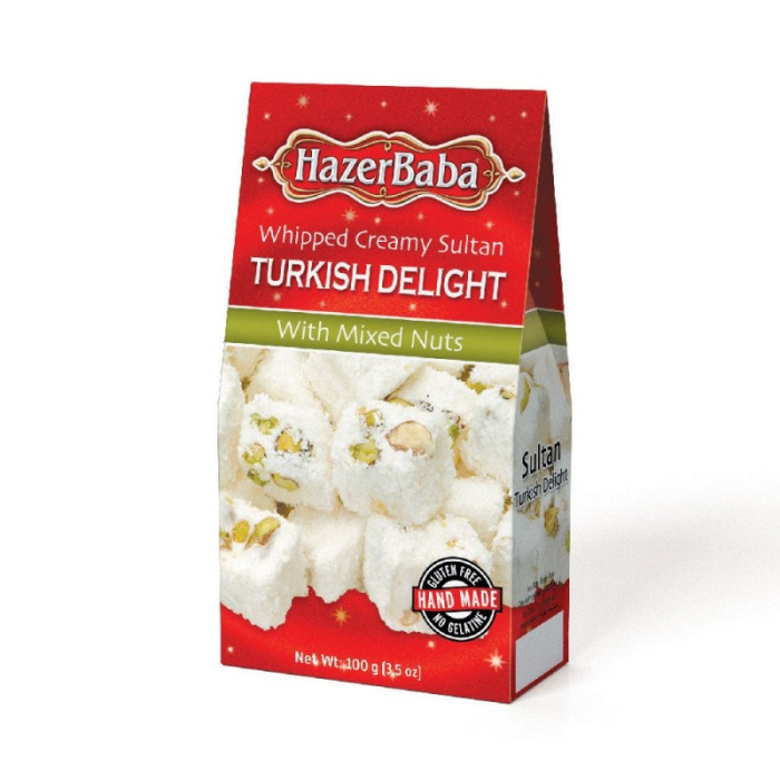 Hazerbaba Turkish Delight with Mixed Nuts (100 gr)
